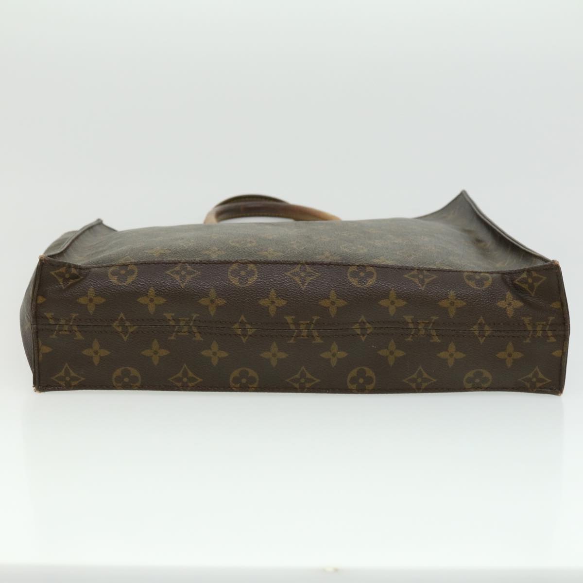 LOUIS VUITTON Monogram Sac Plat Hand Bag M51140 LV Auth hs1286