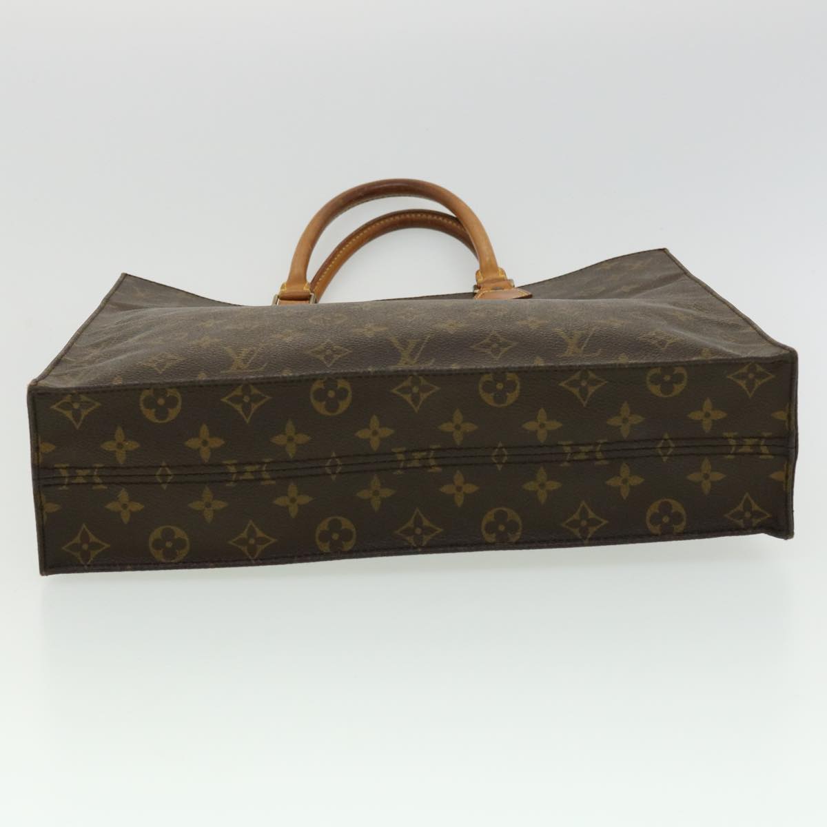 LOUIS VUITTON Monogram Sac Plat Hand Bag M51140 LV Auth hs1287