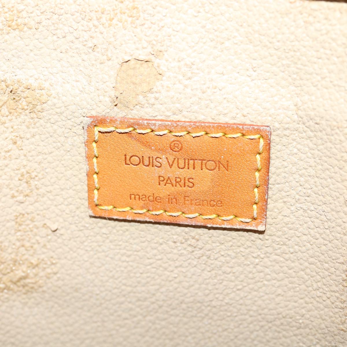 LOUIS VUITTON Monogram Sac Plat Hand Bag M51140 LV Auth hs1288