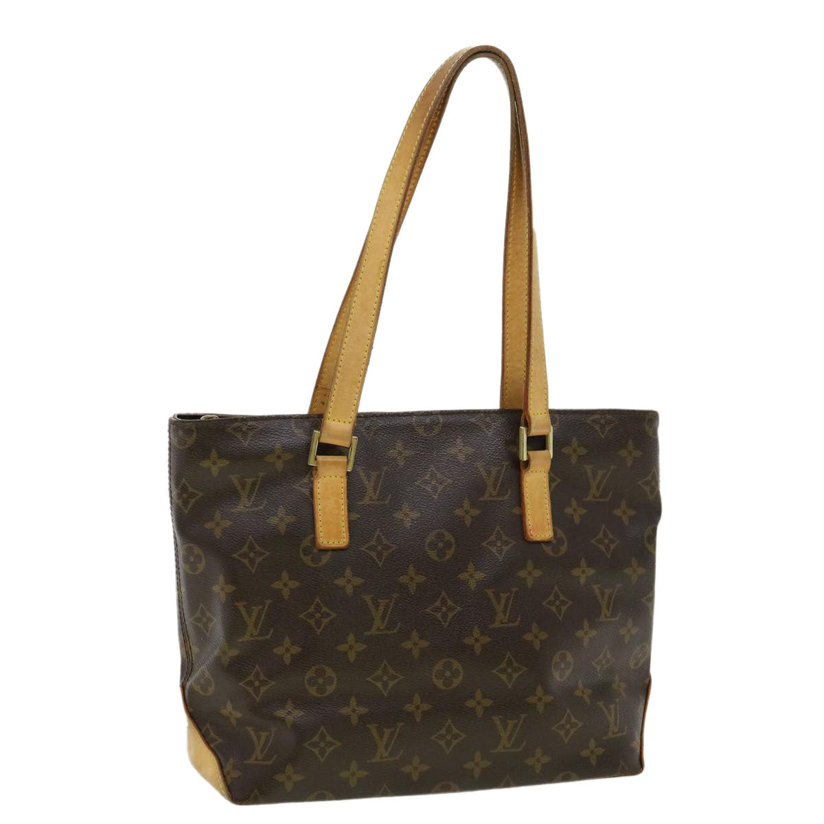 LOUIS VUITTON Monogram Cabas Piano Tote Bag M51148 LV Auth hs1316