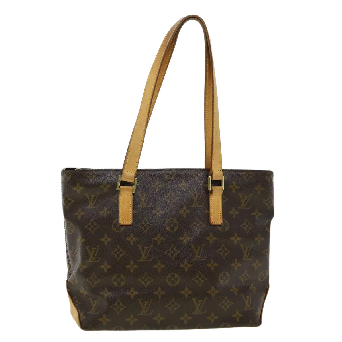 LOUIS VUITTON Monogram Cabas Piano Tote Bag M51148 LV Auth hs1316