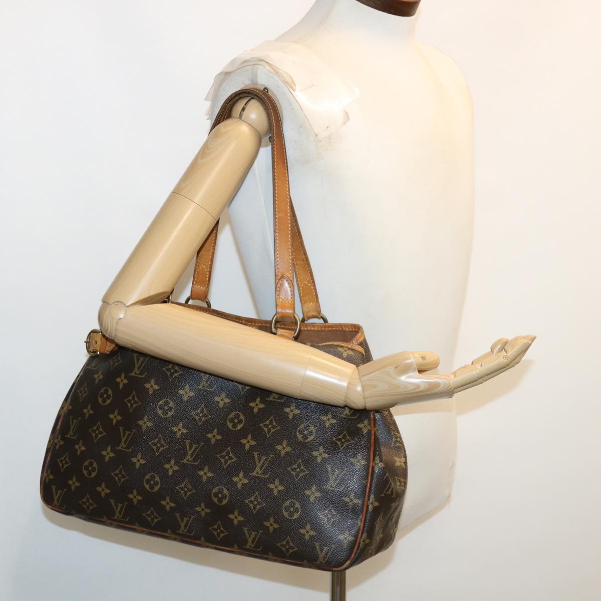 LOUIS VUITTON Monogram Batignolles Horizontal Tote Bag M51154 LV Auth hs1319