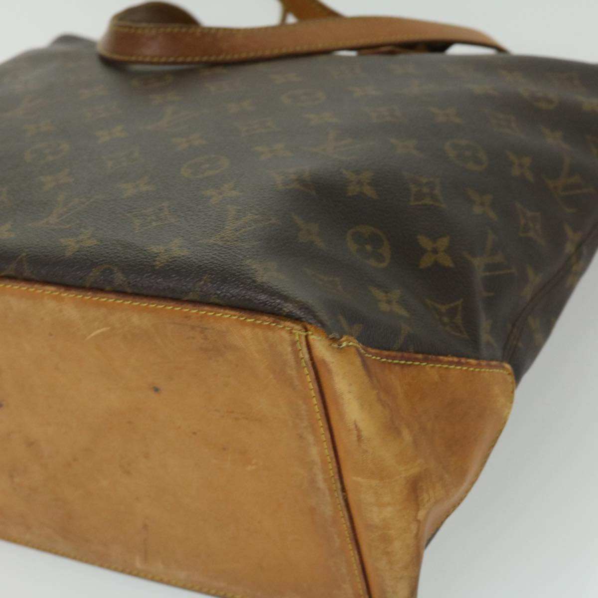 LOUIS VUITTON Monogram Cabas Mezzo Tote Bag M51151 LV Auth hs1389