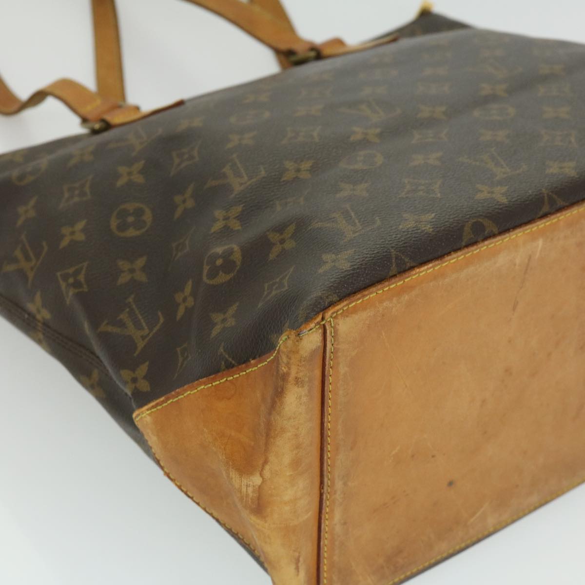 LOUIS VUITTON Monogram Cabas Mezzo Tote Bag M51151 LV Auth hs1389