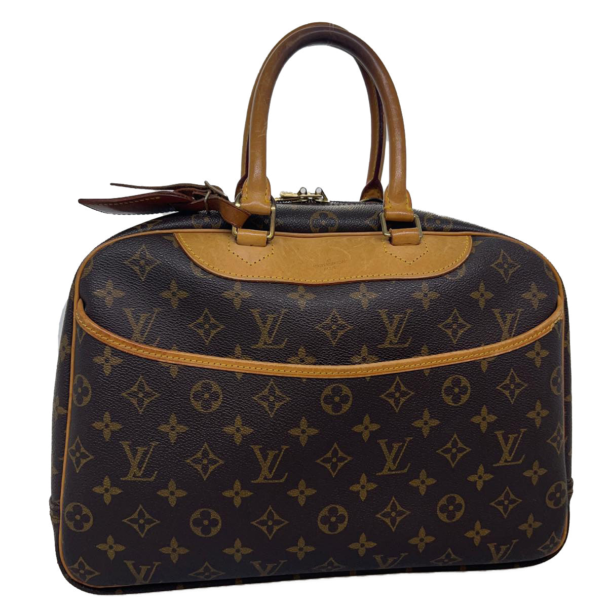 LOUIS VUITTON Monogram Deauville Hand Bag M47270 LV Auth hs1409