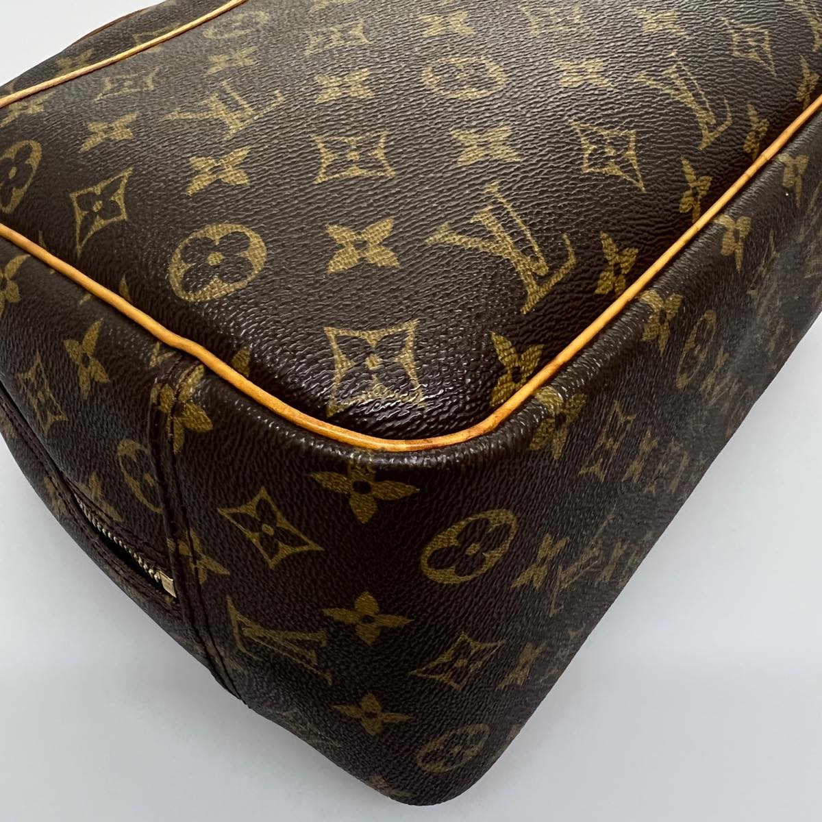 LOUIS VUITTON Monogram Deauville Hand Bag M47270 LV Auth hs1409