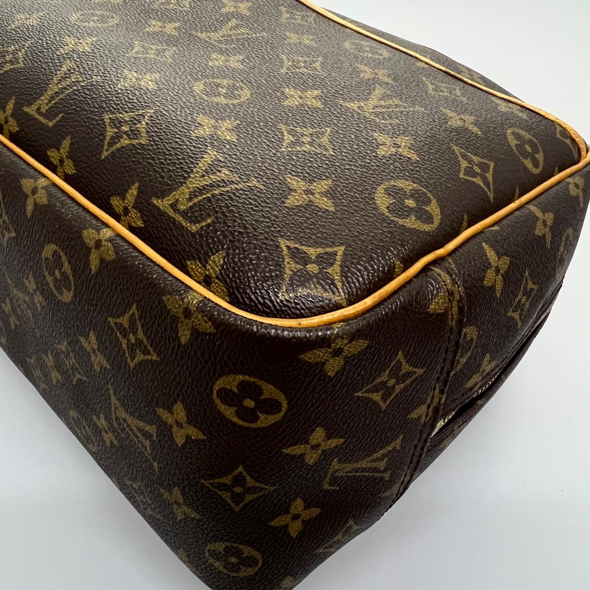 LOUIS VUITTON Monogram Deauville Hand Bag M47270 LV Auth hs1409