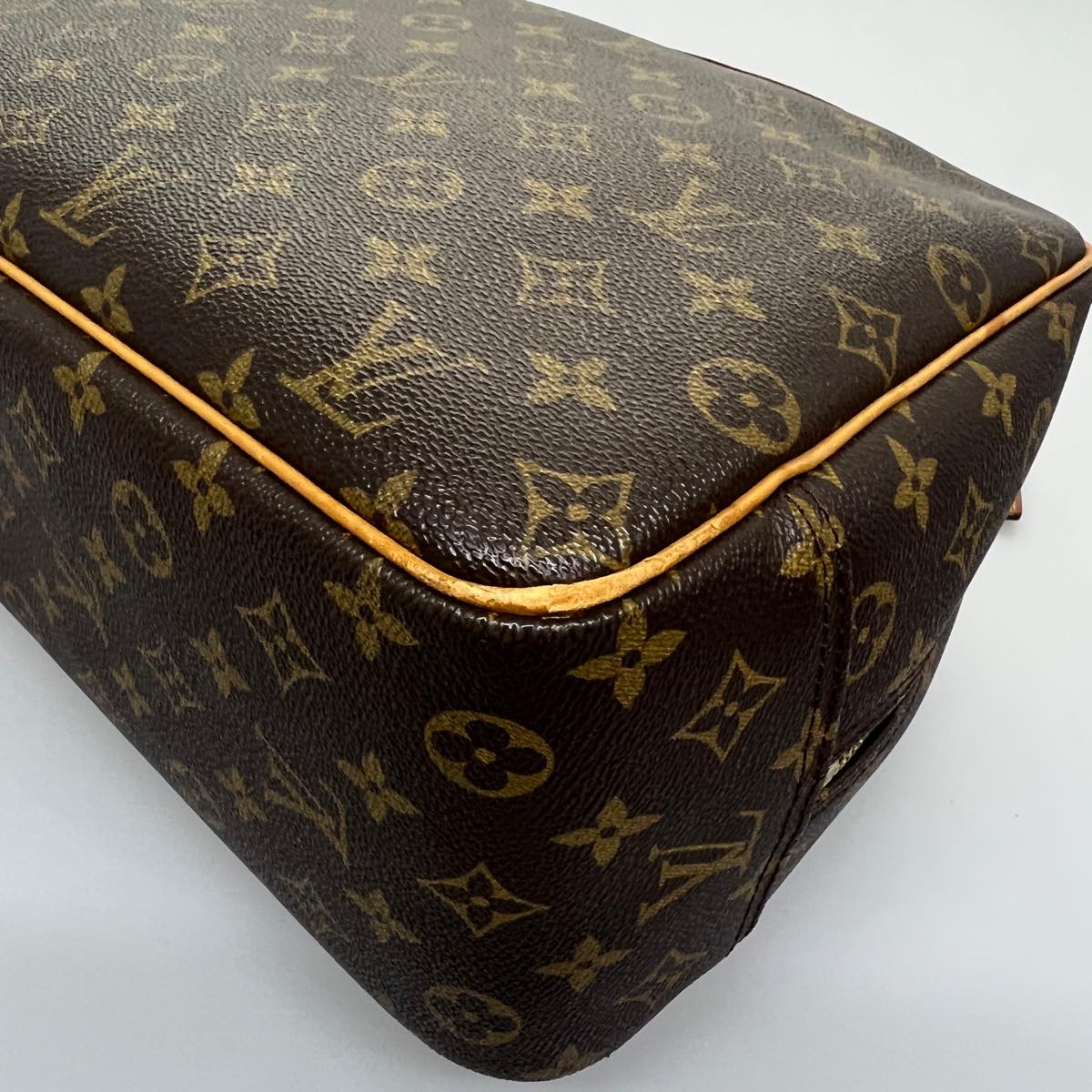 LOUIS VUITTON Monogram Deauville Hand Bag M47270 LV Auth hs1409