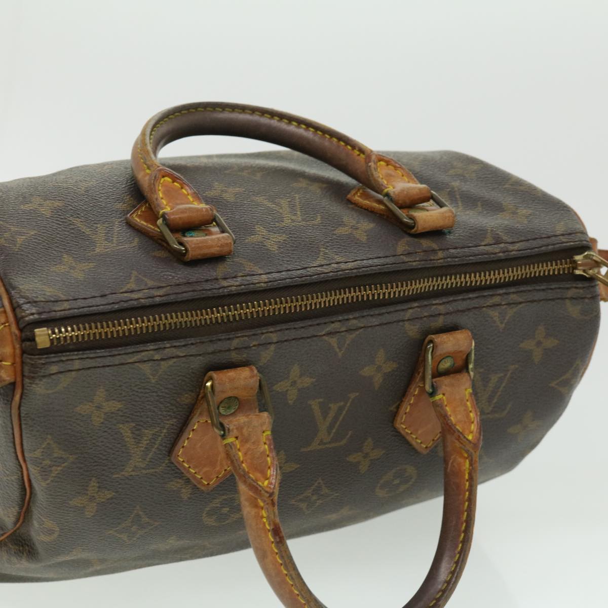 LOUIS VUITTON Monogram Speedy 25 Hand Bag M41528 LV Auth hs1410