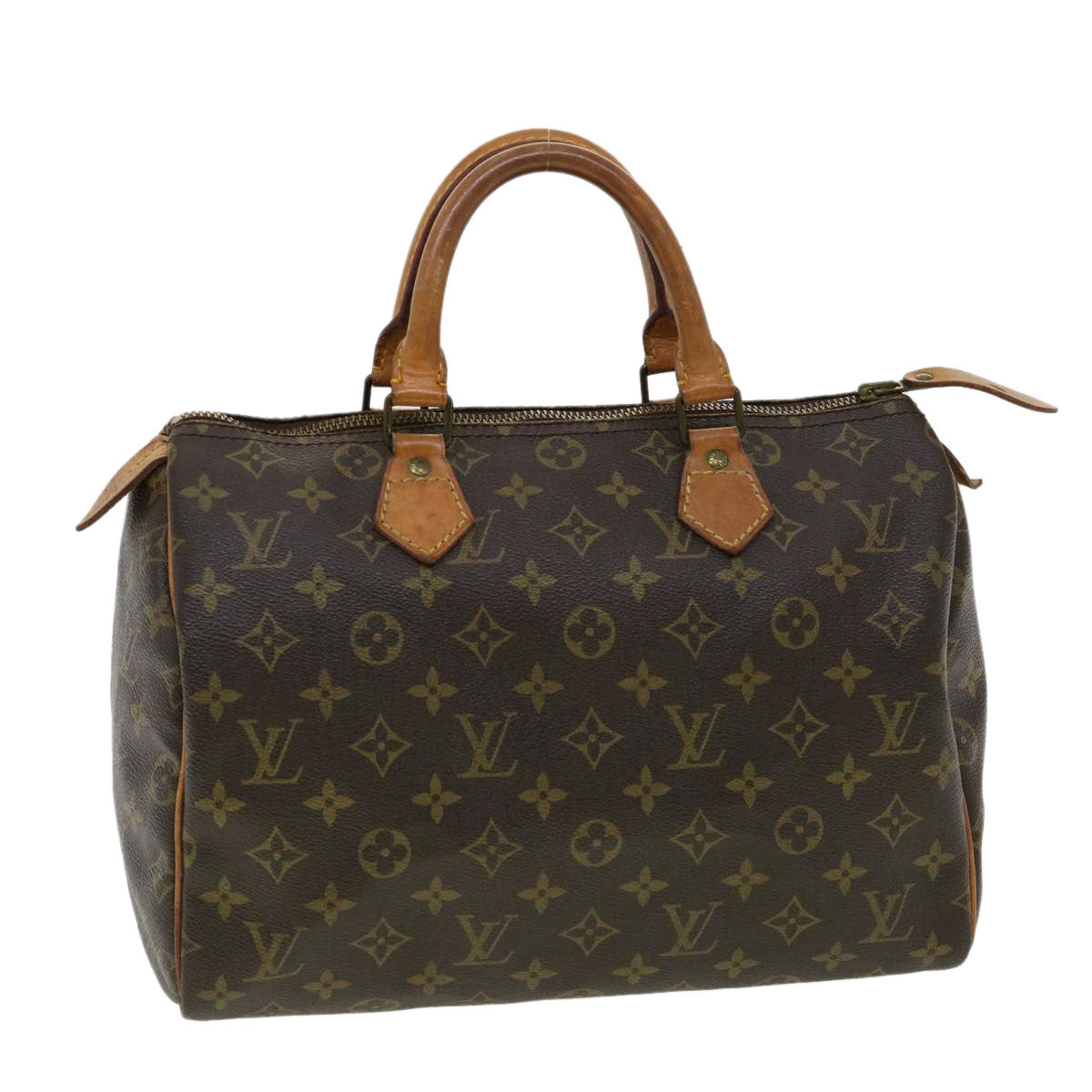 LOUIS VUITTON Monogram Speedy 30 Hand Bag M41526 LV Auth hs1424