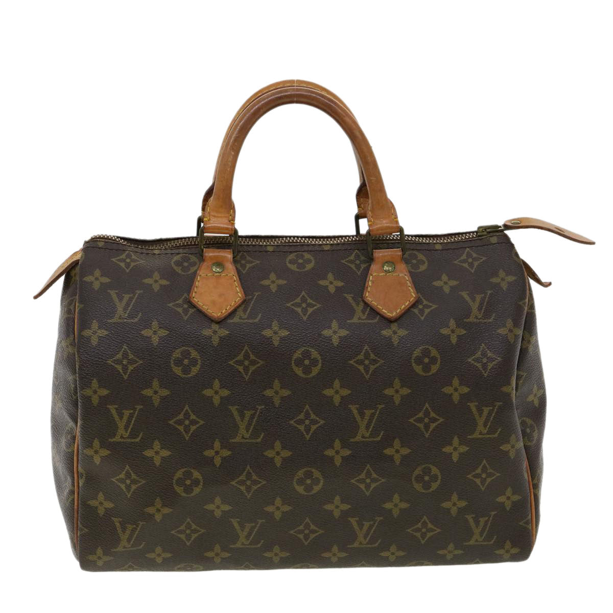 LOUIS VUITTON Monogram Speedy 30 Hand Bag M41526 LV Auth hs1424