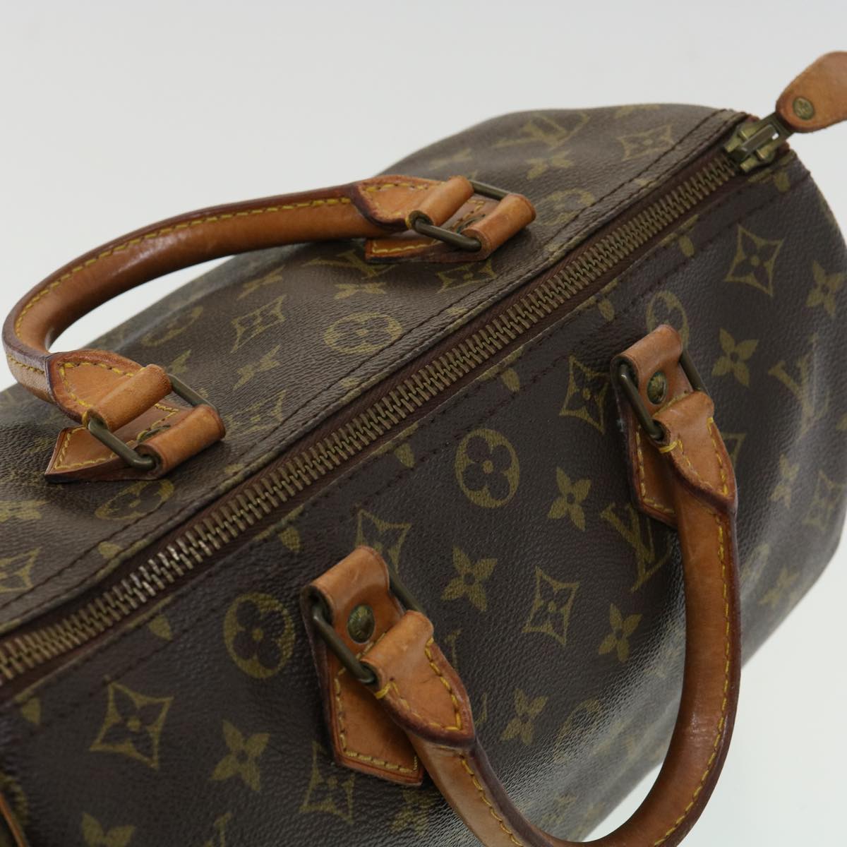 LOUIS VUITTON Monogram Speedy 30 Hand Bag M41526 LV Auth hs1424