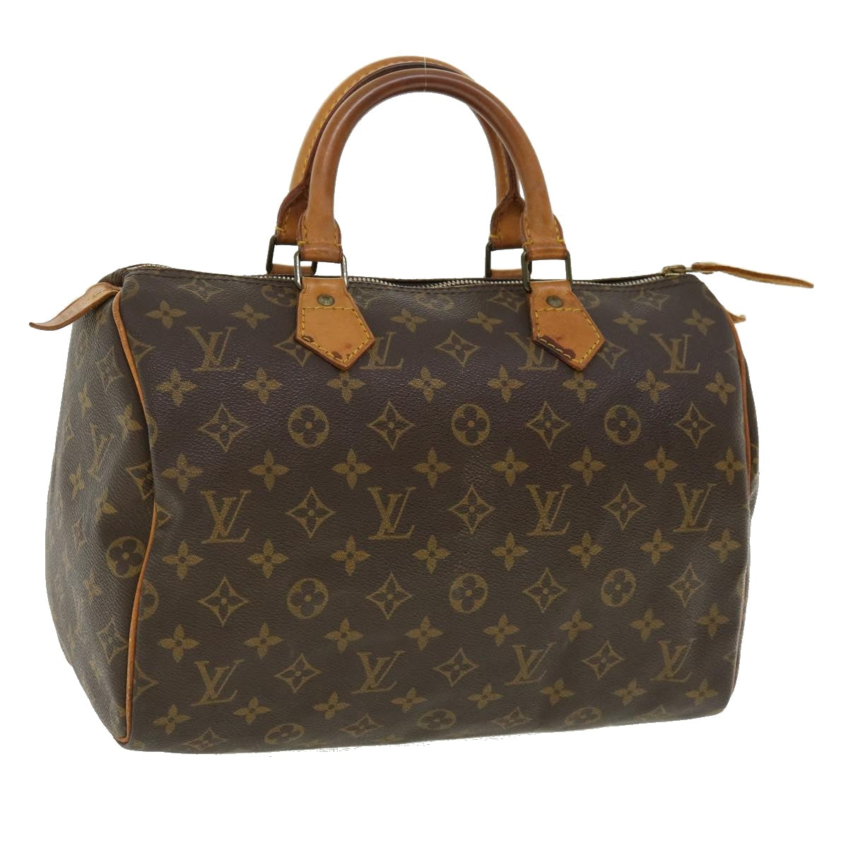 LOUIS VUITTON Monogram Speedy 30 Hand Bag M41526 LV Auth hs1428