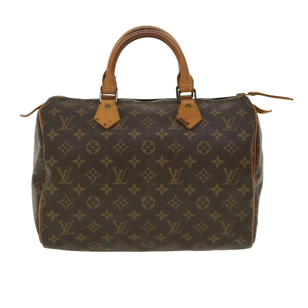 LOUIS VUITTON Monogram Speedy 30 Hand Bag M41526 LV Auth hs1428