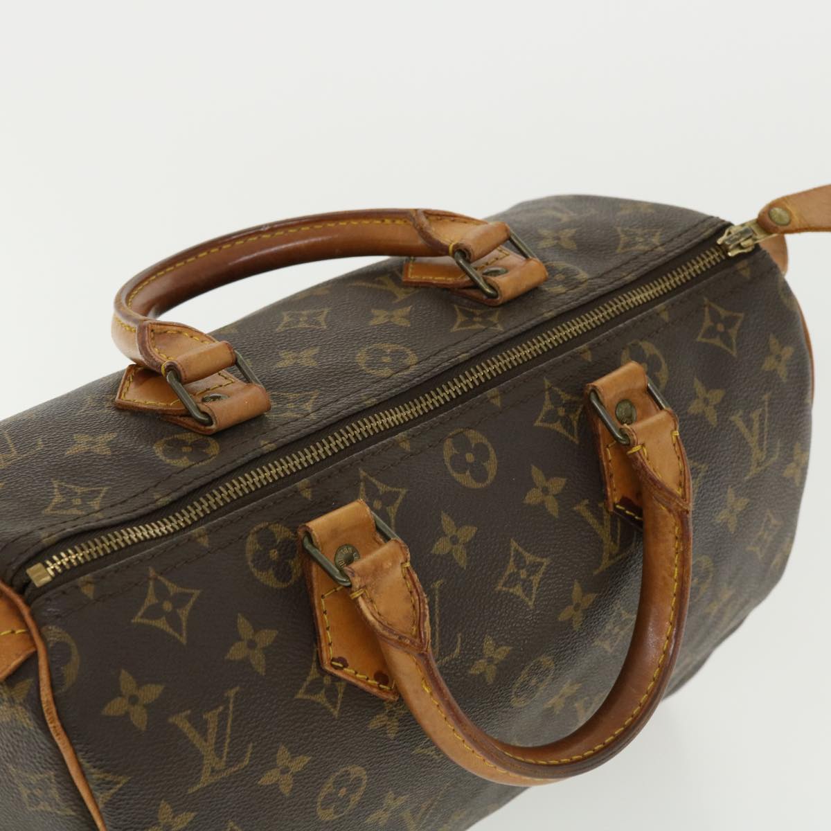 LOUIS VUITTON Monogram Speedy 30 Hand Bag M41526 LV Auth hs1428