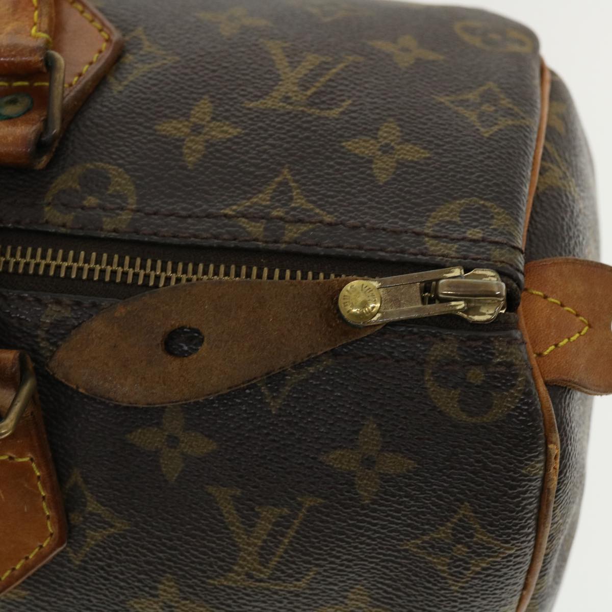 LOUIS VUITTON Monogram Speedy 35 Hand Bag M41524 LV Auth hs1442