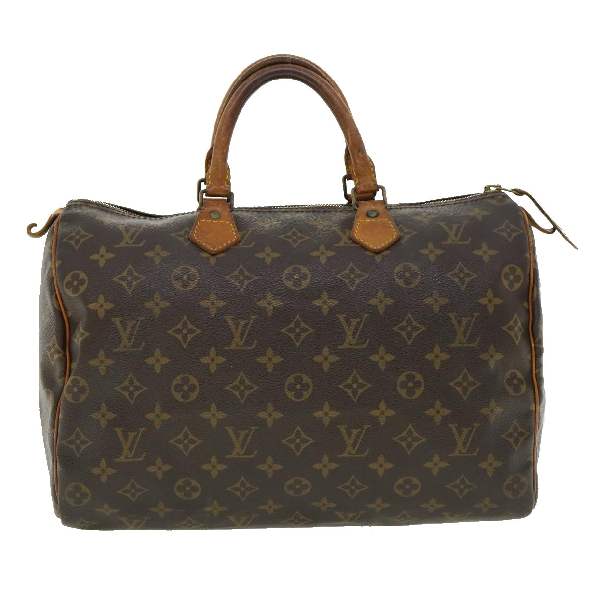 LOUIS VUITTON Monogram Speedy 35 Hand Bag M41524 LV Auth hs1442