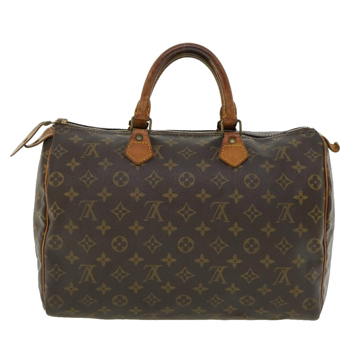 LOUIS VUITTON Monogram Speedy 35 Hand Bag M41524 LV Auth hs1442