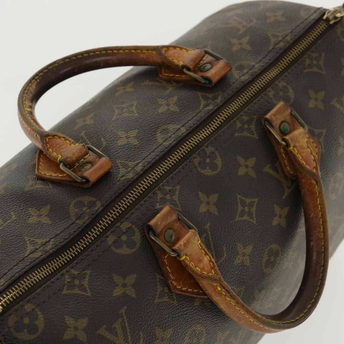 LOUIS VUITTON Monogram Speedy 35 Hand Bag M41524 LV Auth hs1442