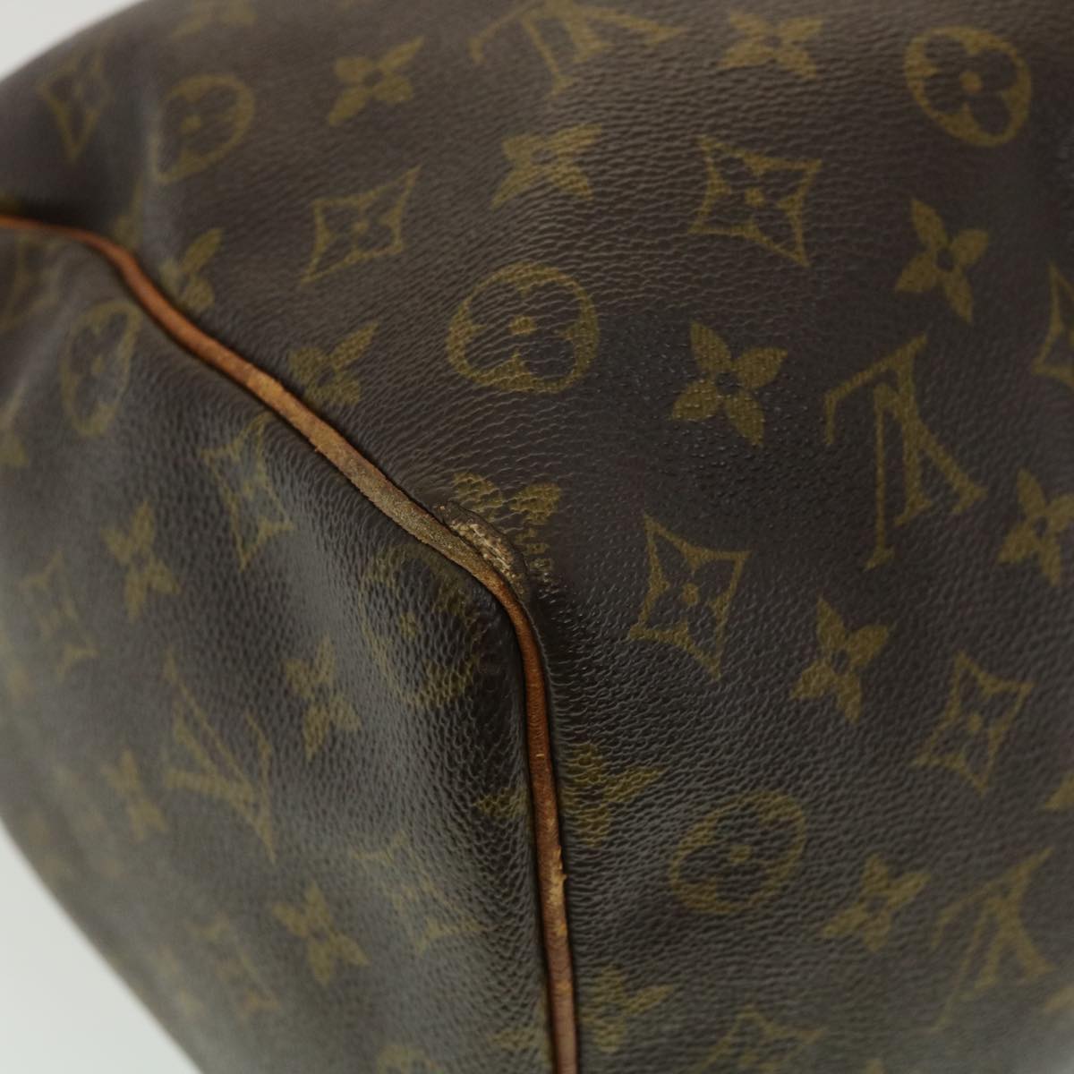 LOUIS VUITTON Monogram Speedy 35 Hand Bag M41524 LV Auth hs1443