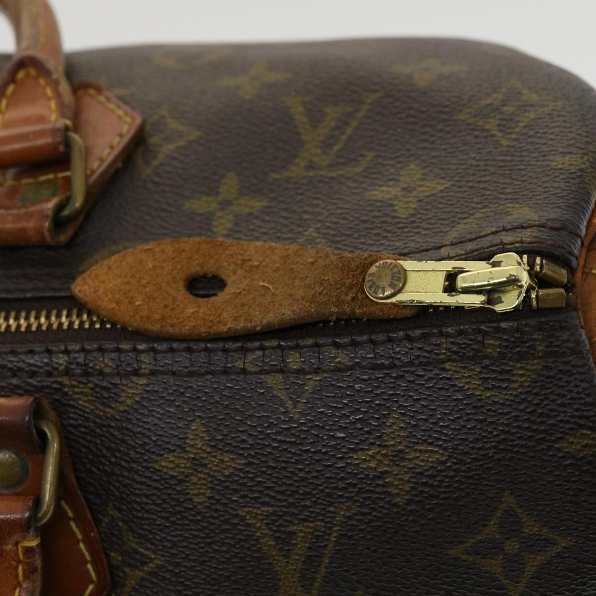 LOUIS VUITTON Monogram Speedy 35 Hand Bag M41524 LV Auth hs1443