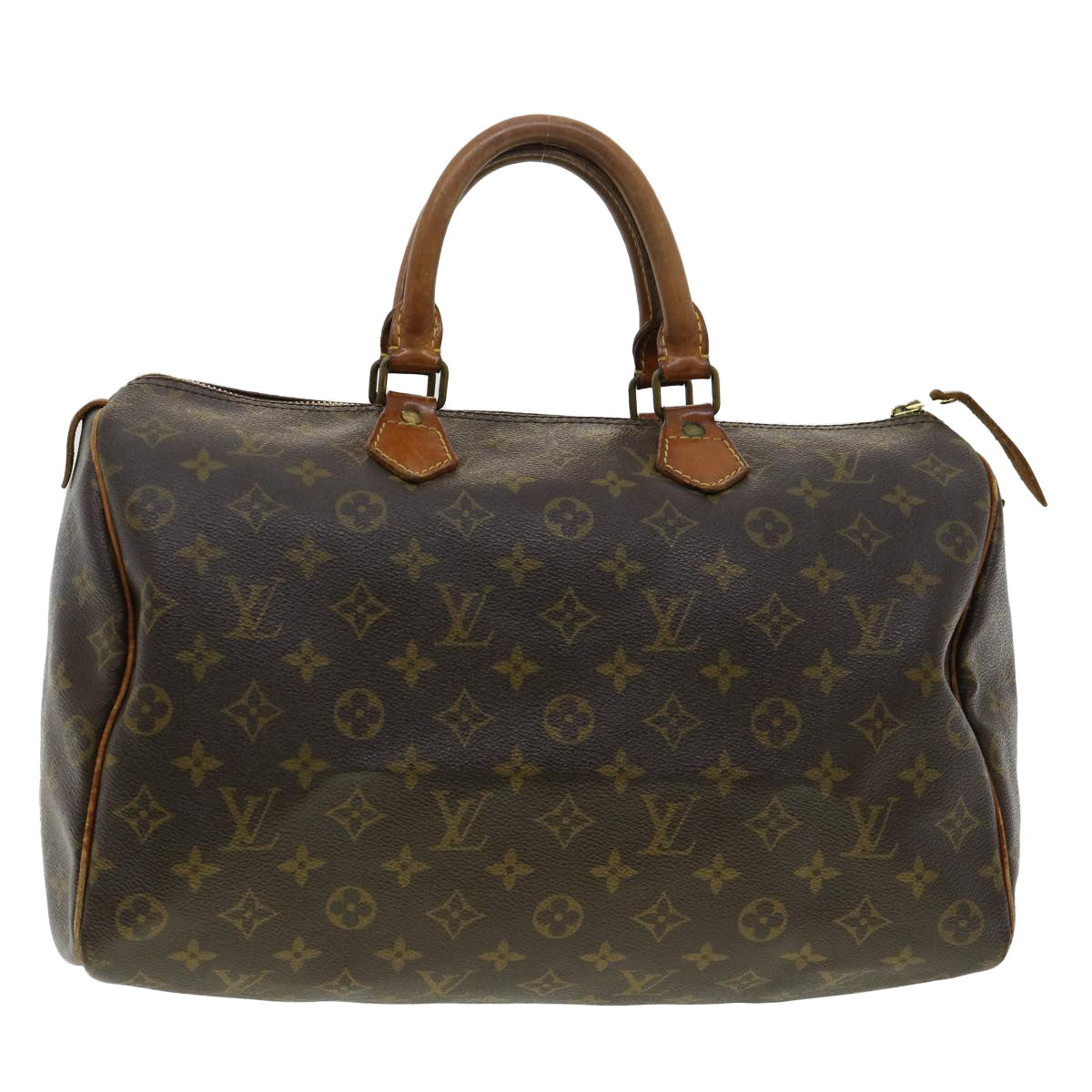 LOUIS VUITTON Monogram Speedy 35 Hand Bag M41524 LV Auth hs1443