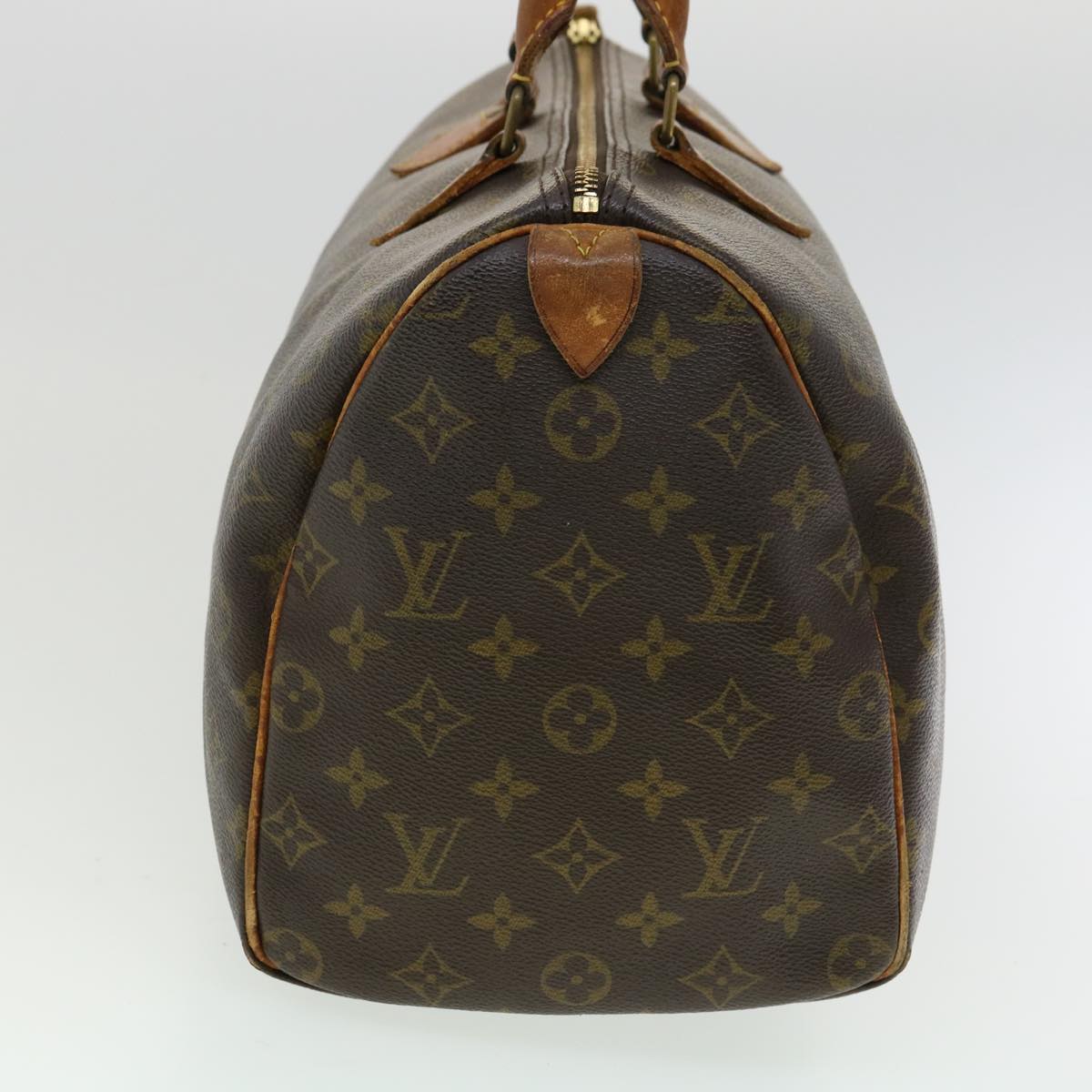 LOUIS VUITTON Monogram Speedy 35 Hand Bag M41524 LV Auth hs1443