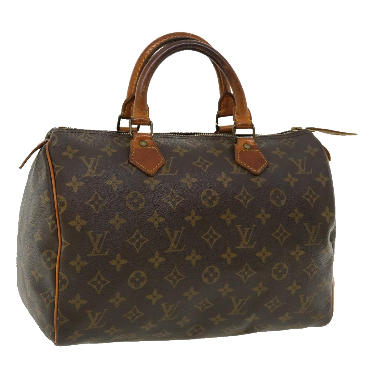 LOUIS VUITTON Monogram Speedy 35 Hand Bag M41524 LV Auth hs1445