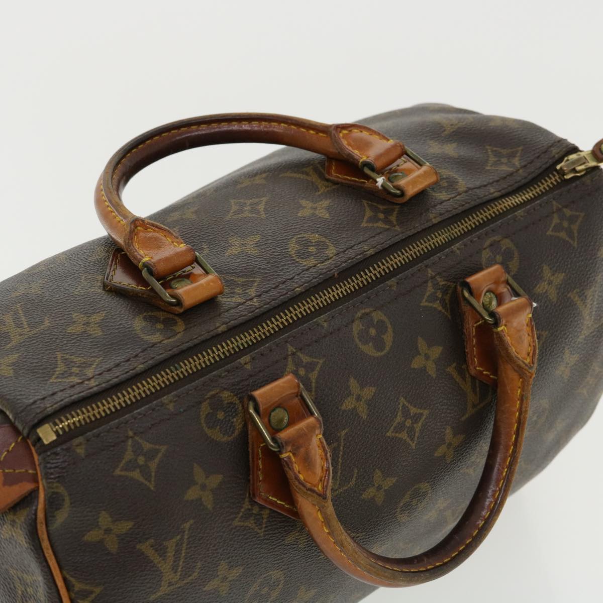 LOUIS VUITTON Monogram Speedy 35 Hand Bag M41524 LV Auth hs1445