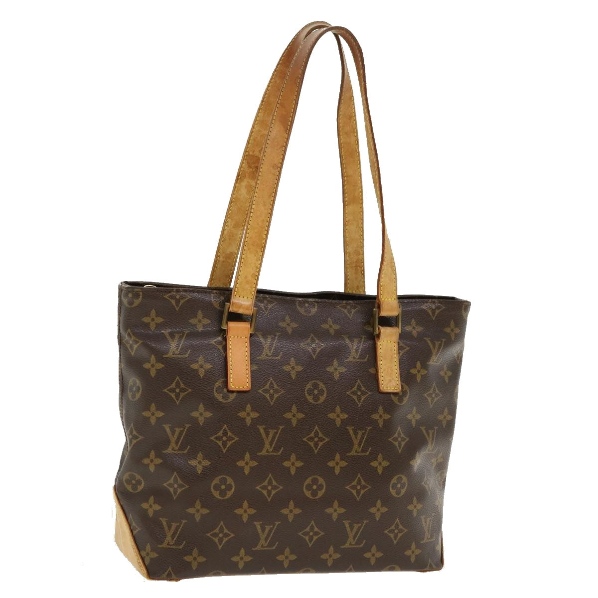 LOUIS VUITTON Monogram Cabas Piano Tote Bag M51148 LV Auth hs1513