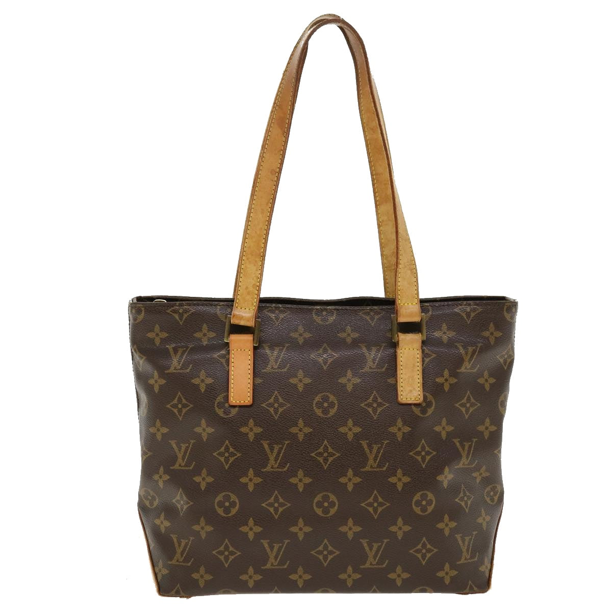 LOUIS VUITTON Monogram Cabas Piano Tote Bag M51148 LV Auth hs1513