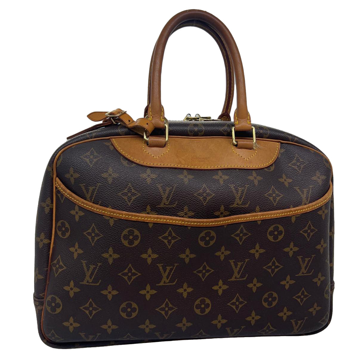 LOUIS VUITTON Monogram Deauville Hand Bag M47270 LV Auth hs1545