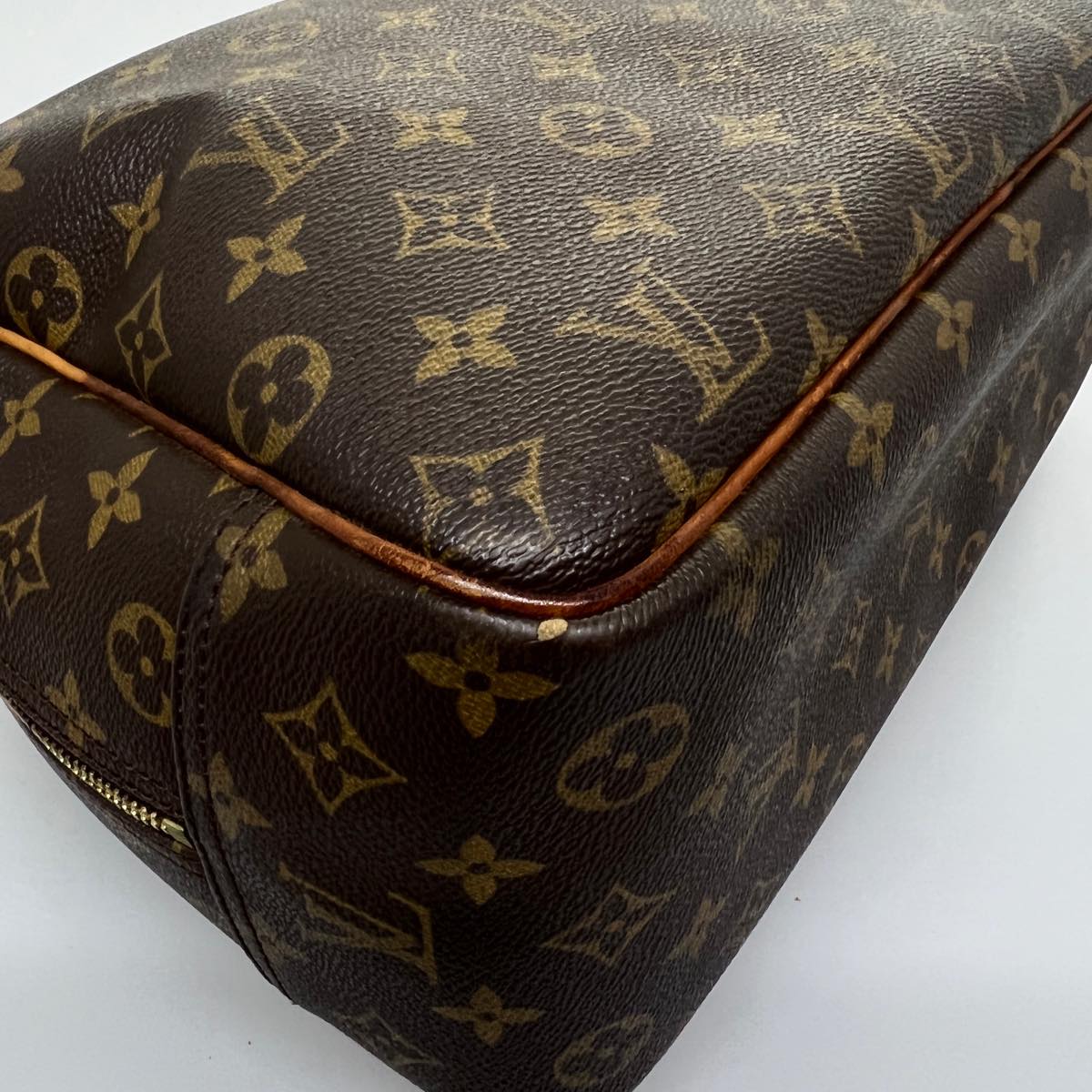 LOUIS VUITTON Monogram Deauville Hand Bag M47270 LV Auth hs1545