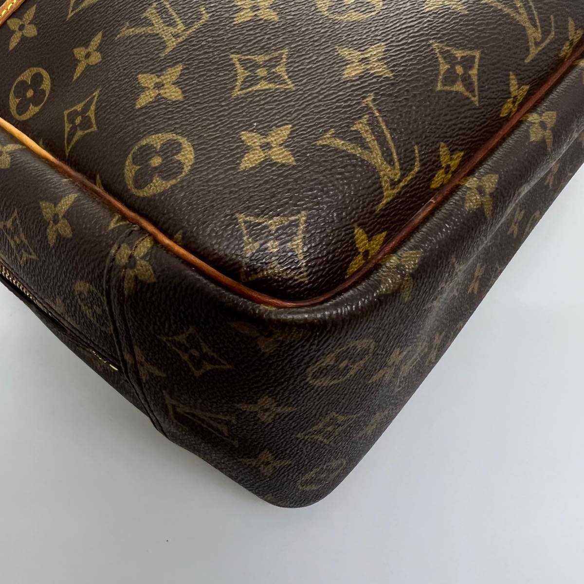 LOUIS VUITTON Monogram Deauville Hand Bag M47270 LV Auth hs1545