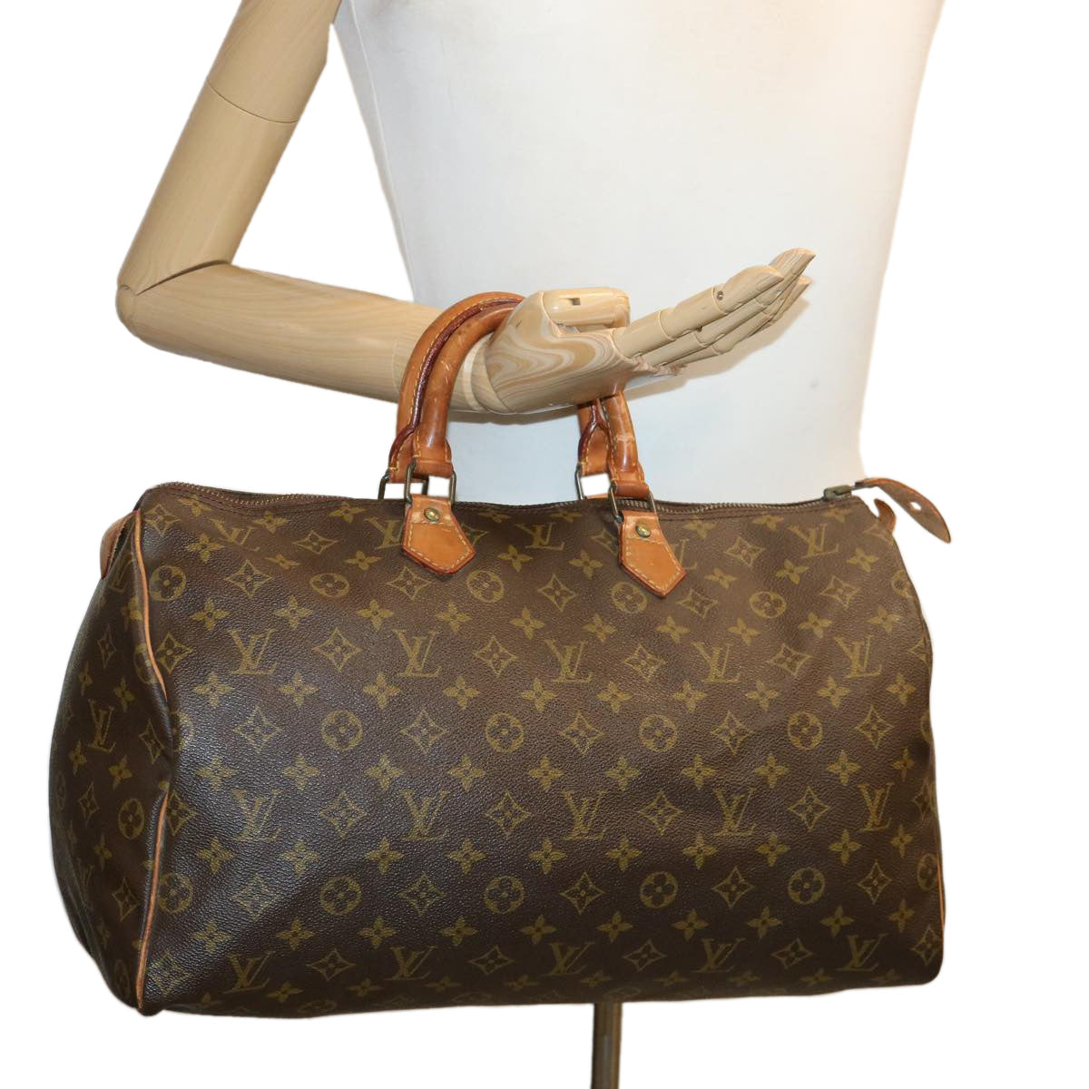 LOUIS VUITTON Monogram Speedy 40 Hand Bag Vintage M41522 LV Auth hs1556