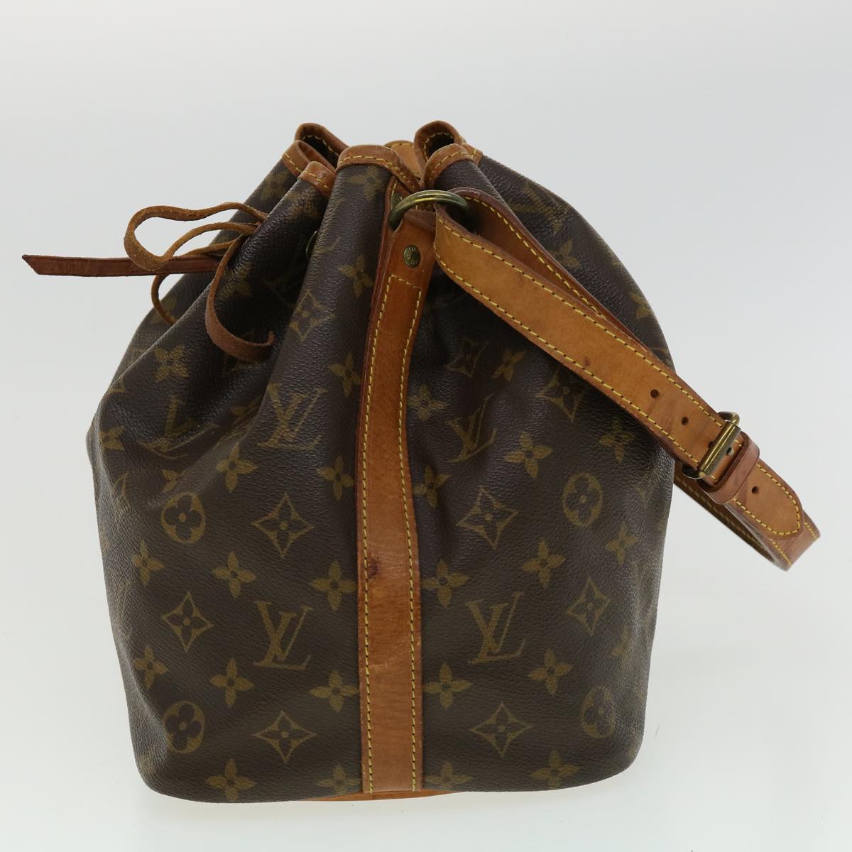 LOUIS VUITTON Monogram Petit Noe Shoulder Bag M42226 LV Auth hs1560