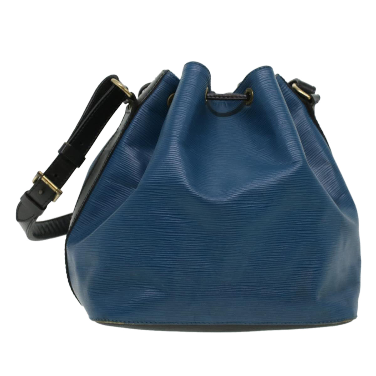 LOUIS VUITTON Epi Petit Noe Shoulder Bag Bicolor Black Blue M44152 Auth hs1625 - 0