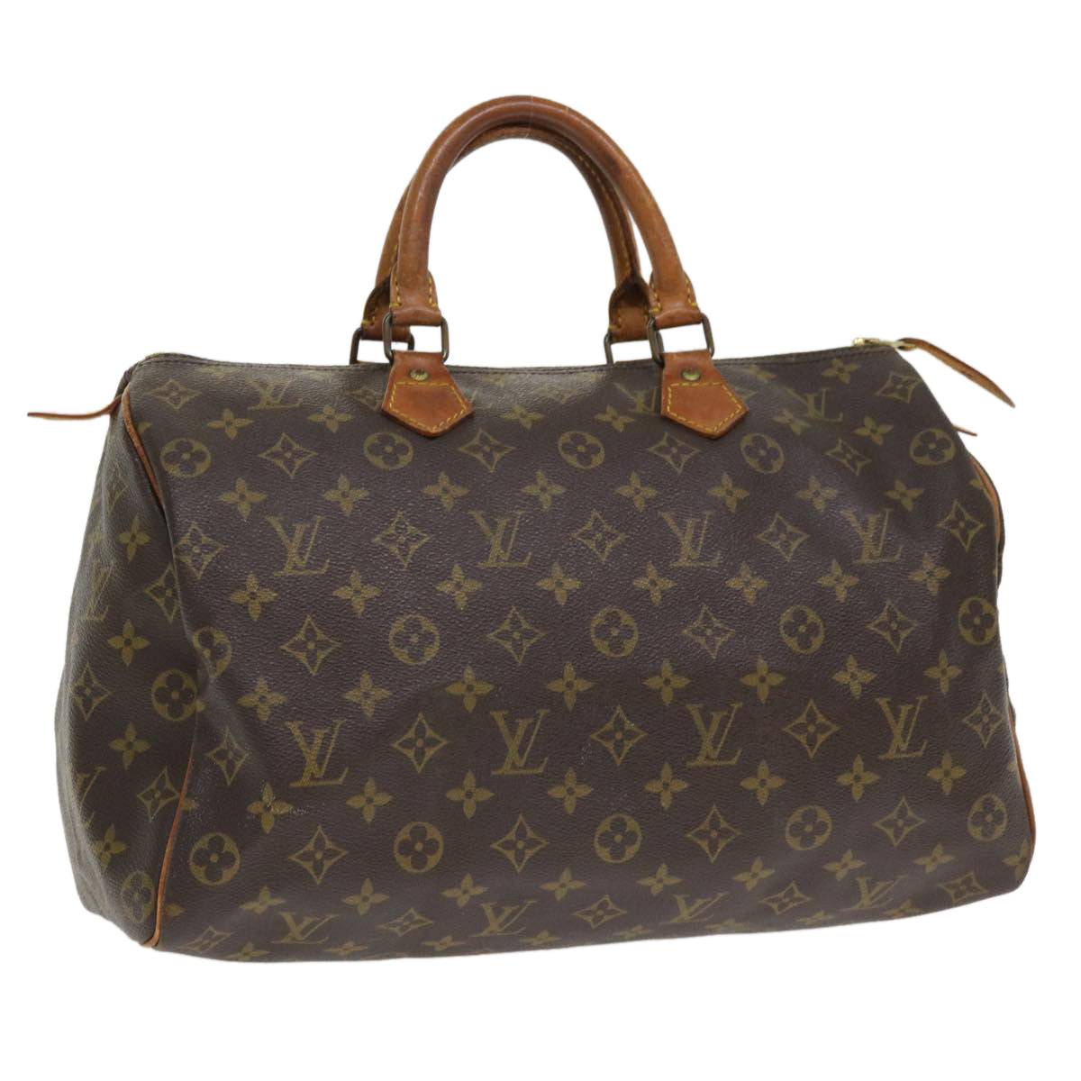 LOUIS VUITTON Monogram Speedy 35 Hand Bag M41524 LV Auth hs1639