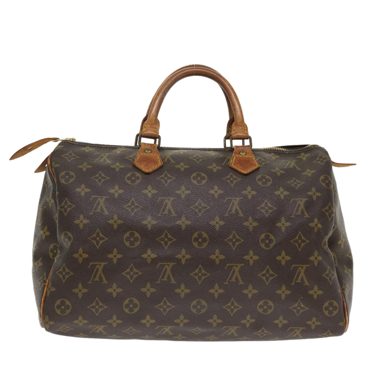 LOUIS VUITTON Monogram Speedy 35 Hand Bag M41524 LV Auth hs1639