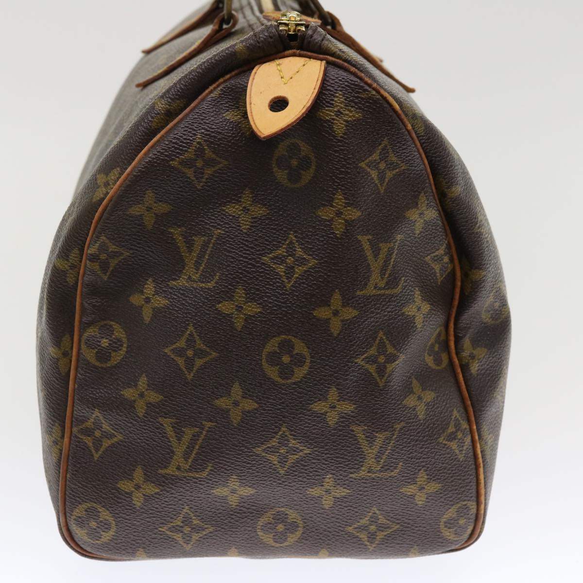 LOUIS VUITTON Monogram Speedy 35 Hand Bag M41524 LV Auth hs1639