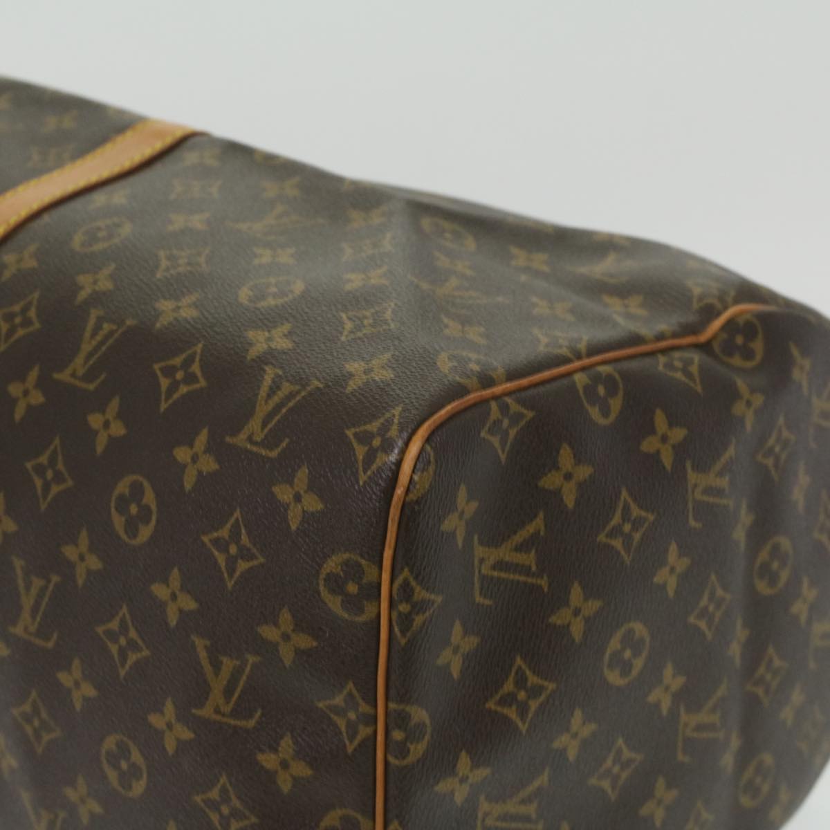 LOUIS VUITTON Monogram Keepall 55 Boston Bag M41424 LV Auth hs1662