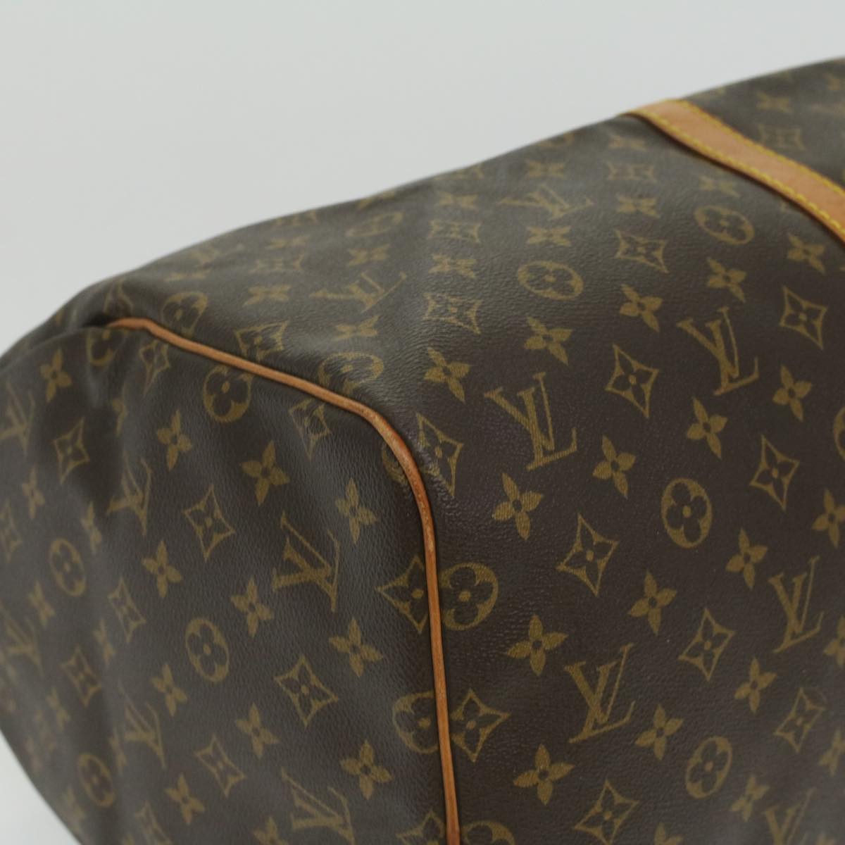 LOUIS VUITTON Monogram Keepall 55 Boston Bag M41424 LV Auth hs1662