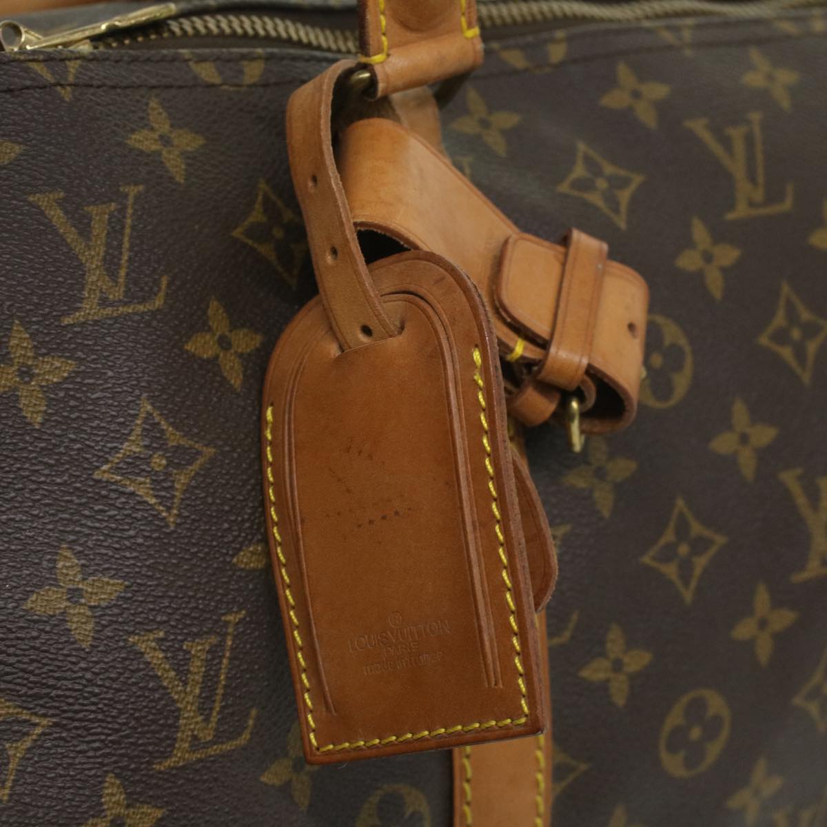 LOUIS VUITTON Monogram Keepall 55 Boston Bag M41424 LV Auth hs1662