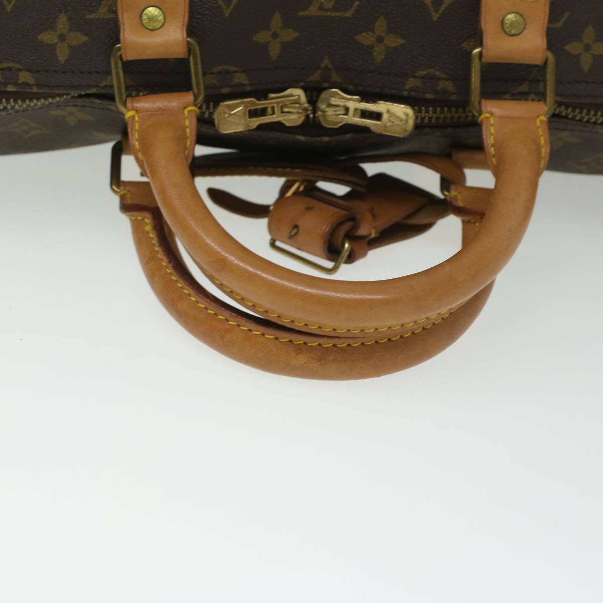 LOUIS VUITTON Monogram Keepall 55 Boston Bag M41424 LV Auth hs1662