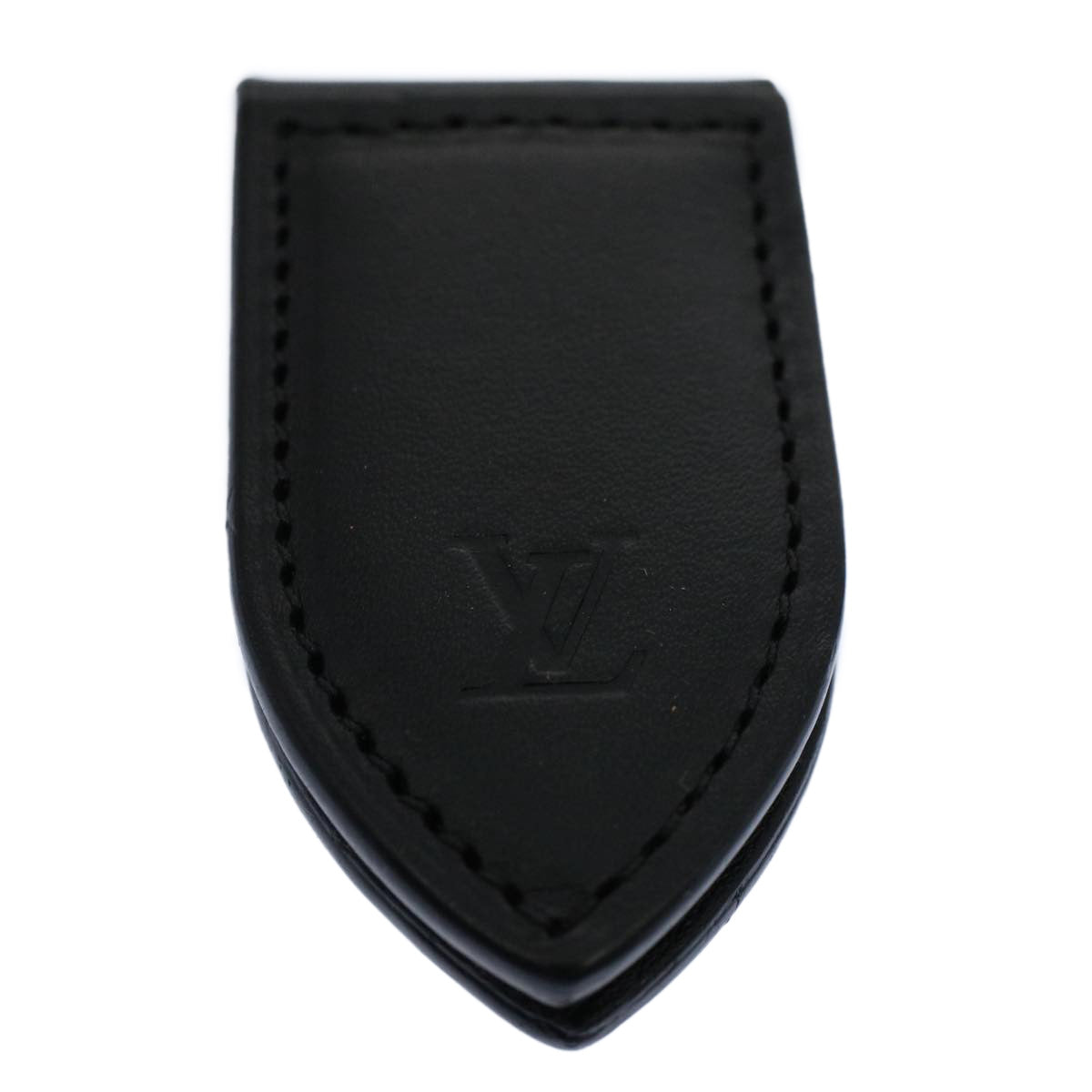 LOUIS VUITTON Pansu Abie Money Clip Leather Black M636360 LV Auth hs1677 - 0