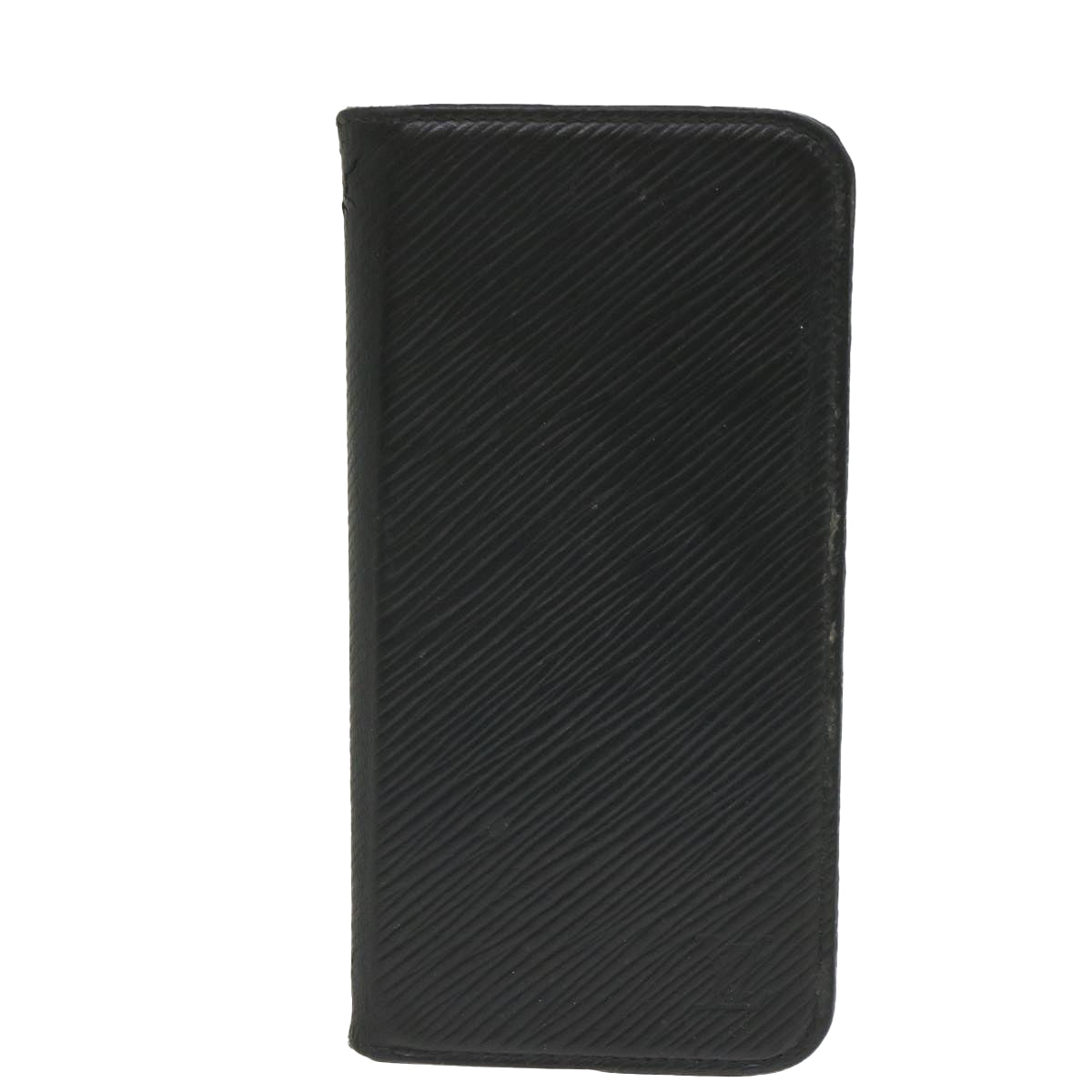 LOUIS VUITTON Epi iPhone Case Black M64469 LV Auth hs1678