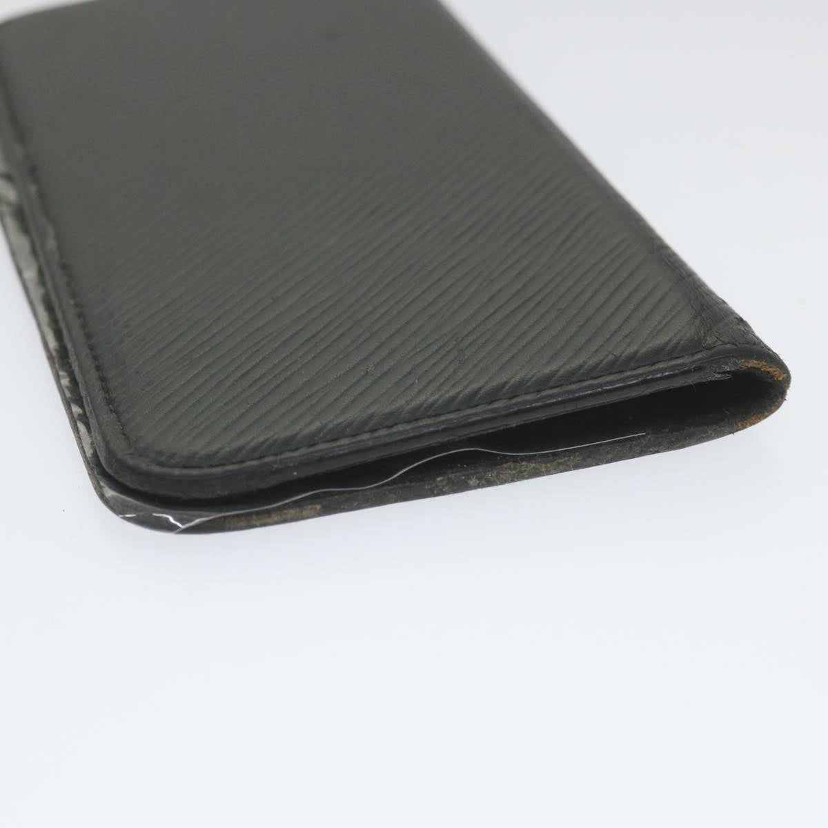 LOUIS VUITTON Epi iPhone Case Black M64469 LV Auth hs1678