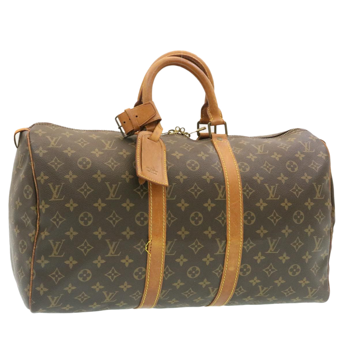 LOUIS VUITTON Monogram Keepall 45 Boston Bag M41428 LV Auth hs232