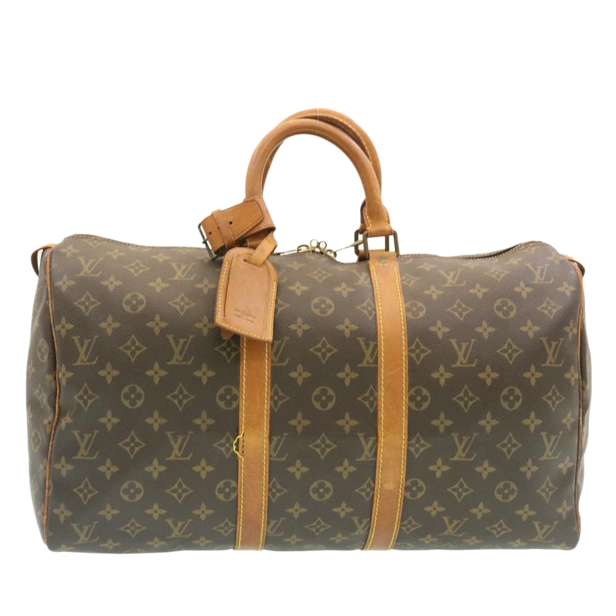 LOUIS VUITTON Monogram Keepall 45 Boston Bag M41428 LV Auth hs232