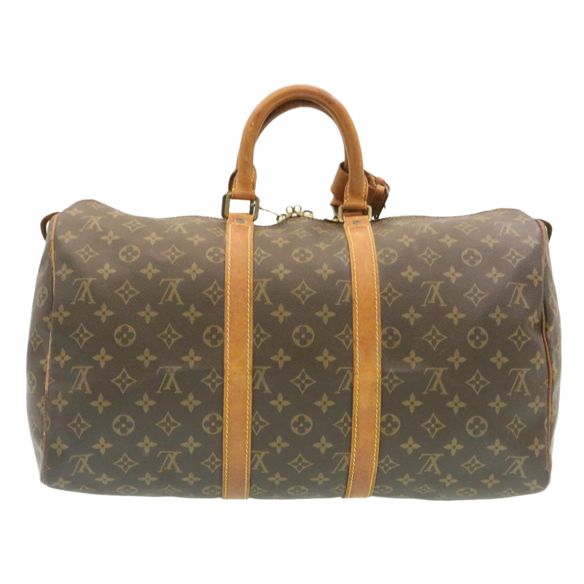 LOUIS VUITTON Monogram Keepall 45 Boston Bag M41428 LV Auth hs232